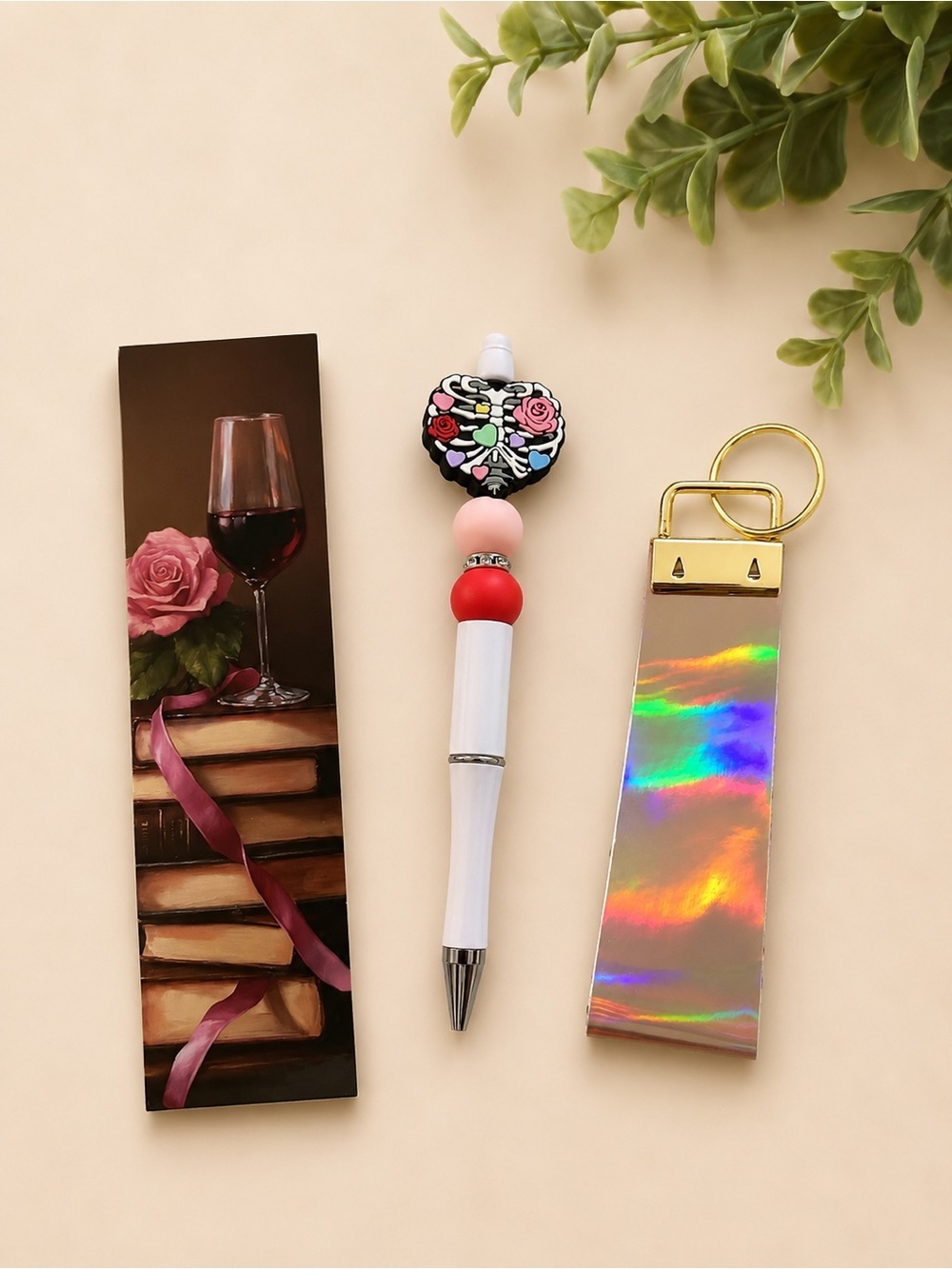 Sugar Skull Beaded Pen Gift Set